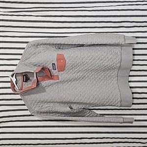 Patagonia Women's Grey Cotton Quilt Snap-T Pullover Size medium